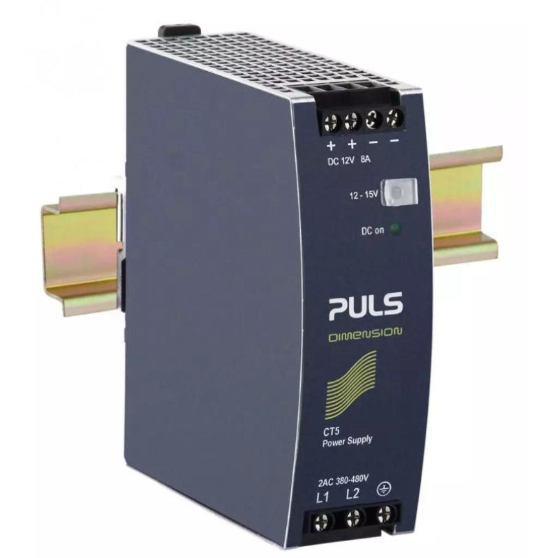 CT5-121-PULS-12Vdc-8A-DIN-Rail-Power-Supply
