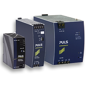 A selection of PULS Dimension series Power Supplies