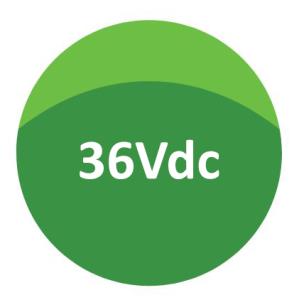 36Vdc Green Button