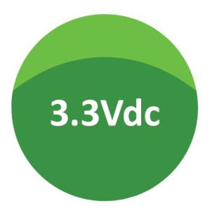 3-3Vdc Output DC DC Converter Green Button 