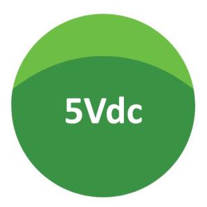 5Vdc Output DC DC Converter Green Button 
