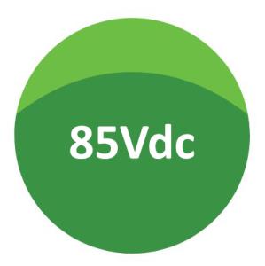 85Vdc Output DC DC Converter Green Button 