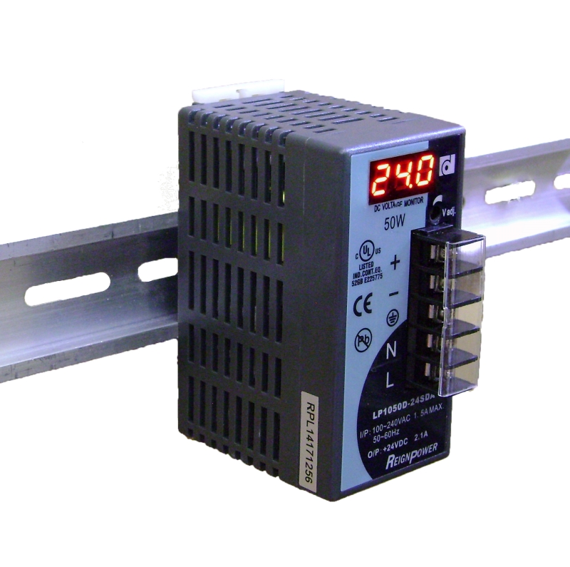 thumbnail image 2 of Mean Well MDR-60-12 DIN Rail Power Supply - 12VDC 5A 60W, Universal Input, Industrial Use With Protections 2 of 12
