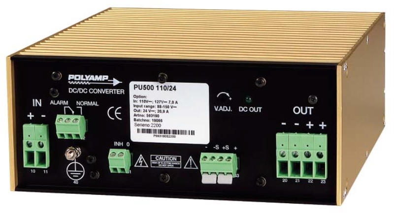 PU500-24-28-24Vdc-to-28Vdc-14-3A-DC-DC-Converter