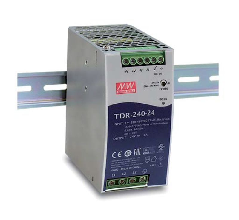 TDR-240-24-24Vdc-10A-DIN-Rail-Power-Supply