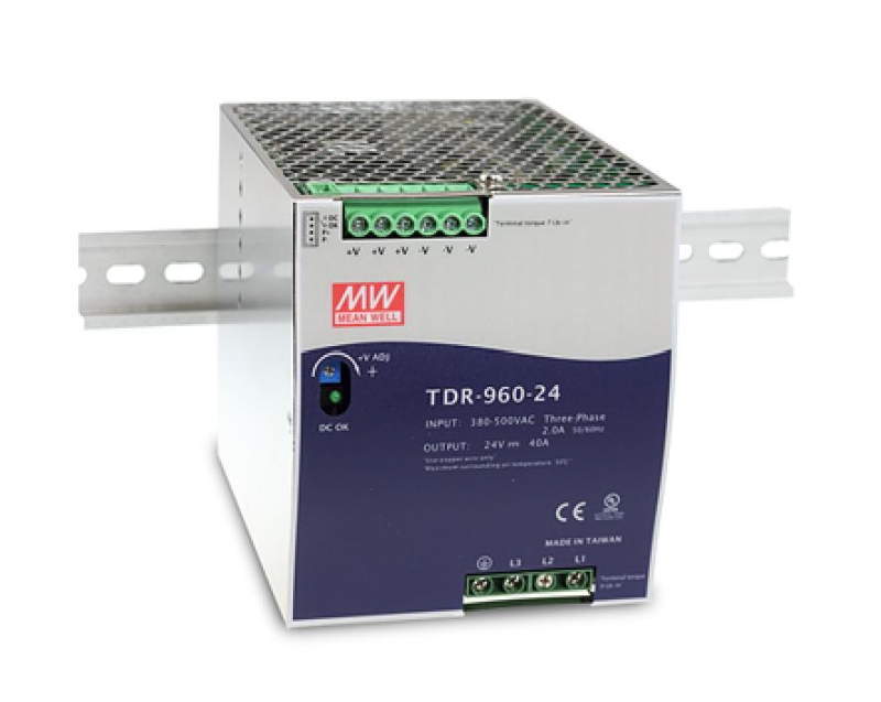 TDR-960-24-24Vdc-40A-DIN-Rail-Power-Supply