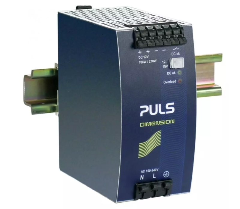 QS10-121-PULS-12Vdc-15A-DIN-Rail-Power-Supply