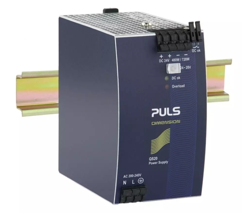 QS20-244-PULS-24Vdc-20A-DIN-Rail-Power-Supply