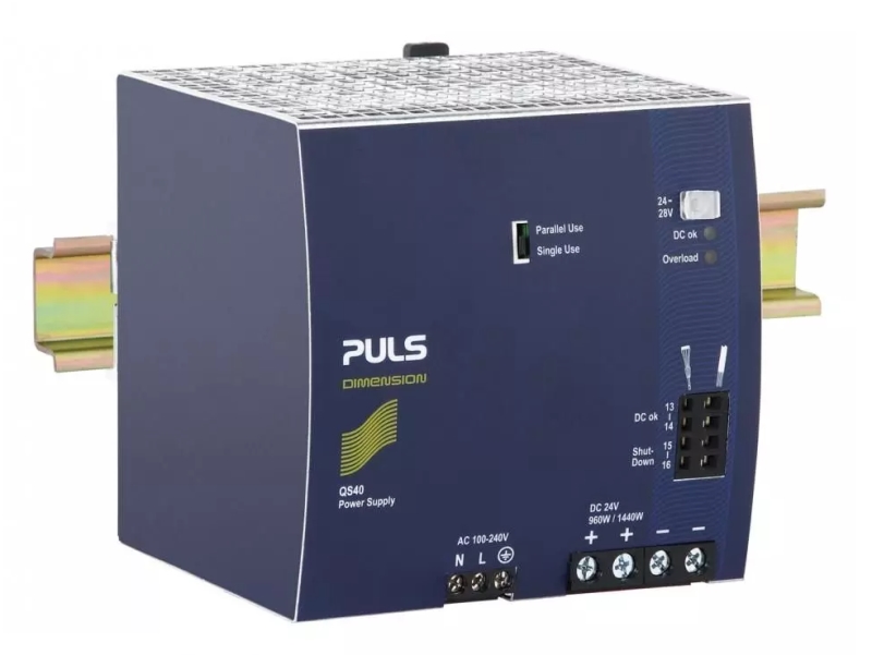 QS40-241-PULS-24Vdc-40A-DIN-Rail-Power-Supply