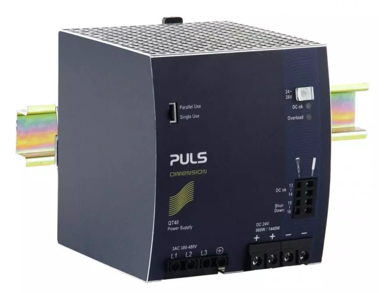 QT40-241-PULS-24Vdc-40A-DIN-Rail-Power-Supply