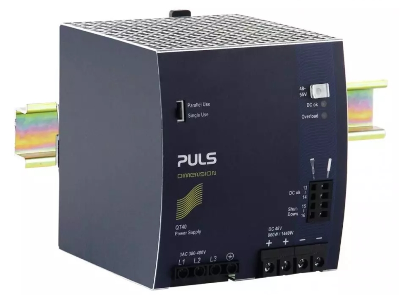 QT40-481-PULS-48Vdc-20A-DIN-Rail-Power-Supply