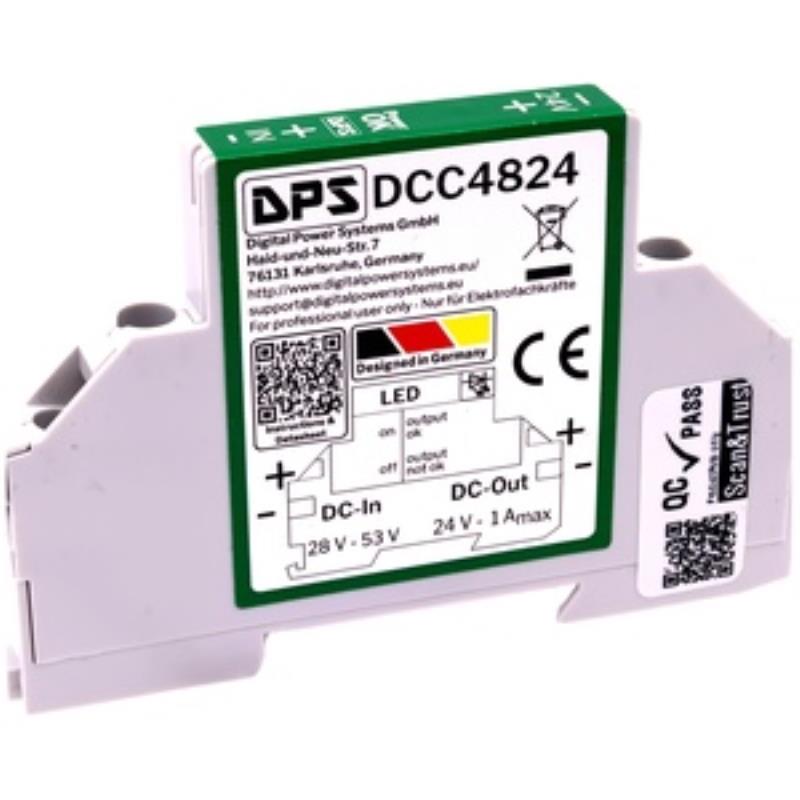 DCC4824 28-48Vdc to 24Vdc 1A DIN Rail Buck Converter