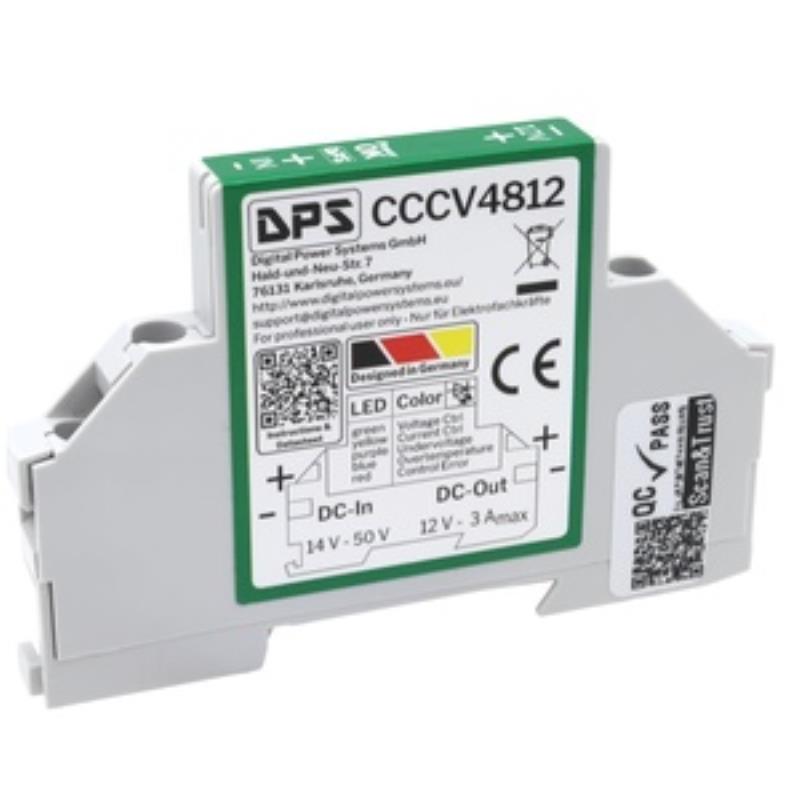 CCCV4812 14-50Vdc to 12Vdc 3A DIN Rail DC-DC Converter