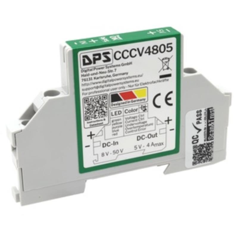 CCCV4805 8-50Vdc to 5Vdc 4A DIN Rail DC-DC Converter